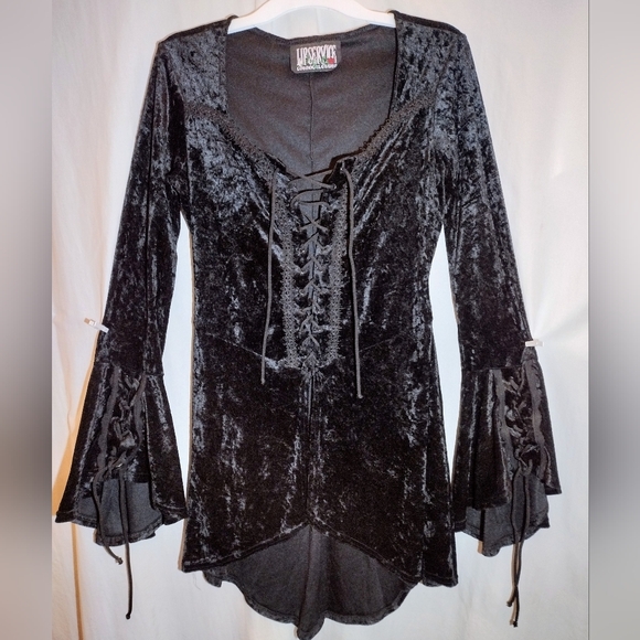 Lip Service Tops - Lip Service Lace-up Top Size M TRIPP NYC ROYAL BONES